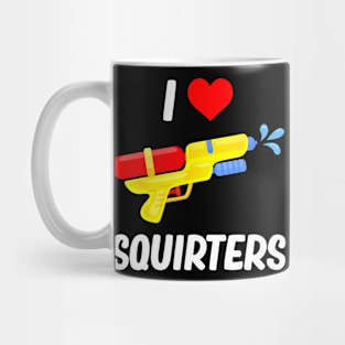 Water Gun I Heart Squirters  I Love Squirters Mug